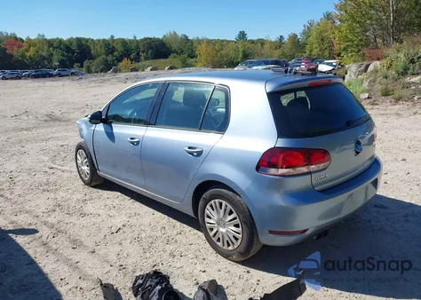 2012 Volkswagen Golf 2.5L 4-Door из США, поврежденный, VIN WVWDB7AJXCW200851